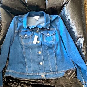 Lane Bryant Plus Size button up Jean Jacket
